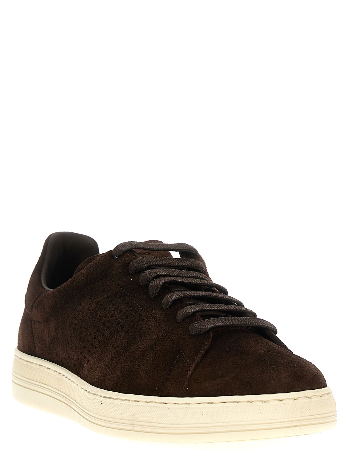 TOM FORD LOGO SUEDE SNEAKERS J1507LCL423N3BW16