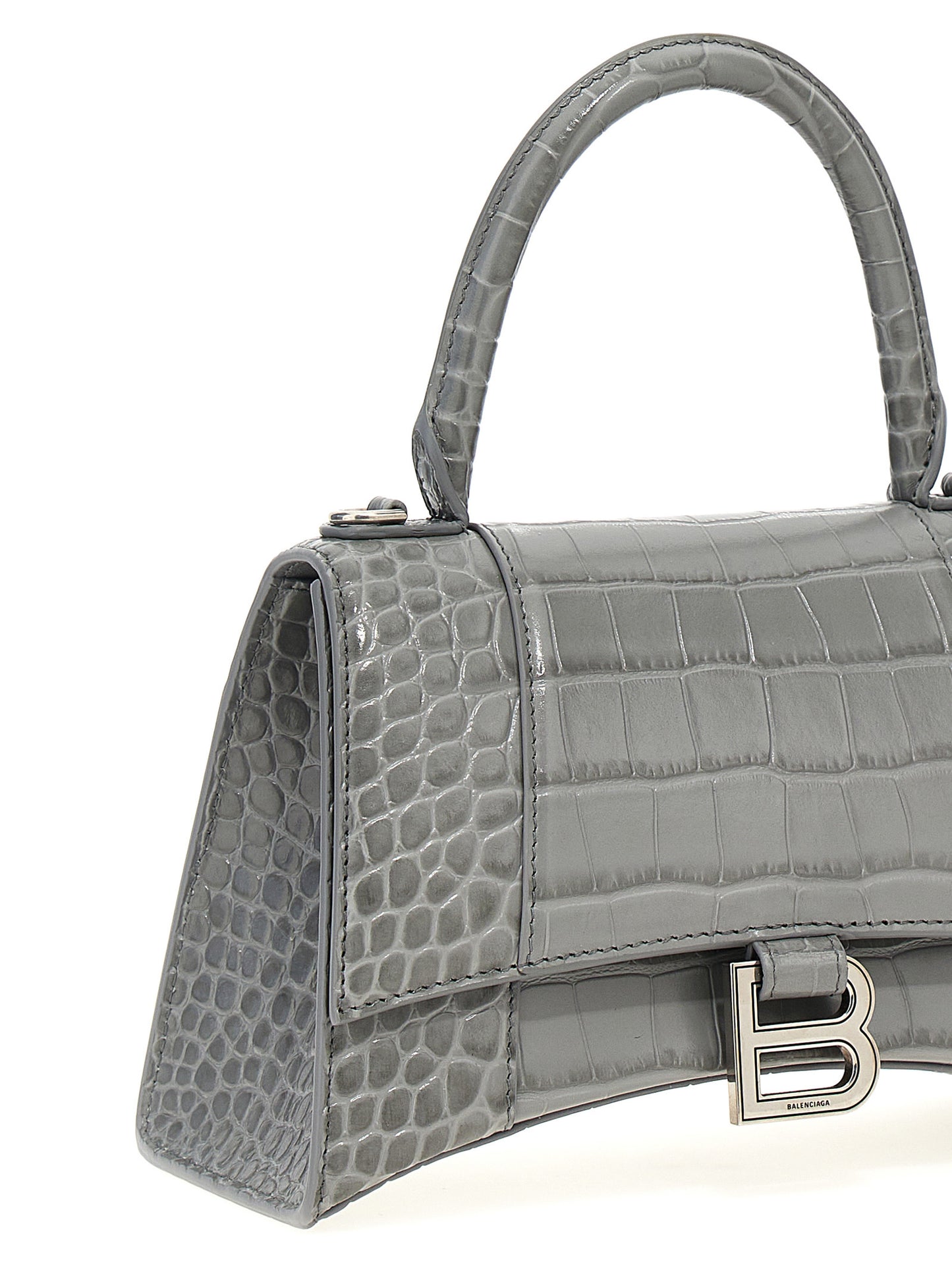 Balenciaga Grey leather Hourglass S handbag 5935461LR6Y1108