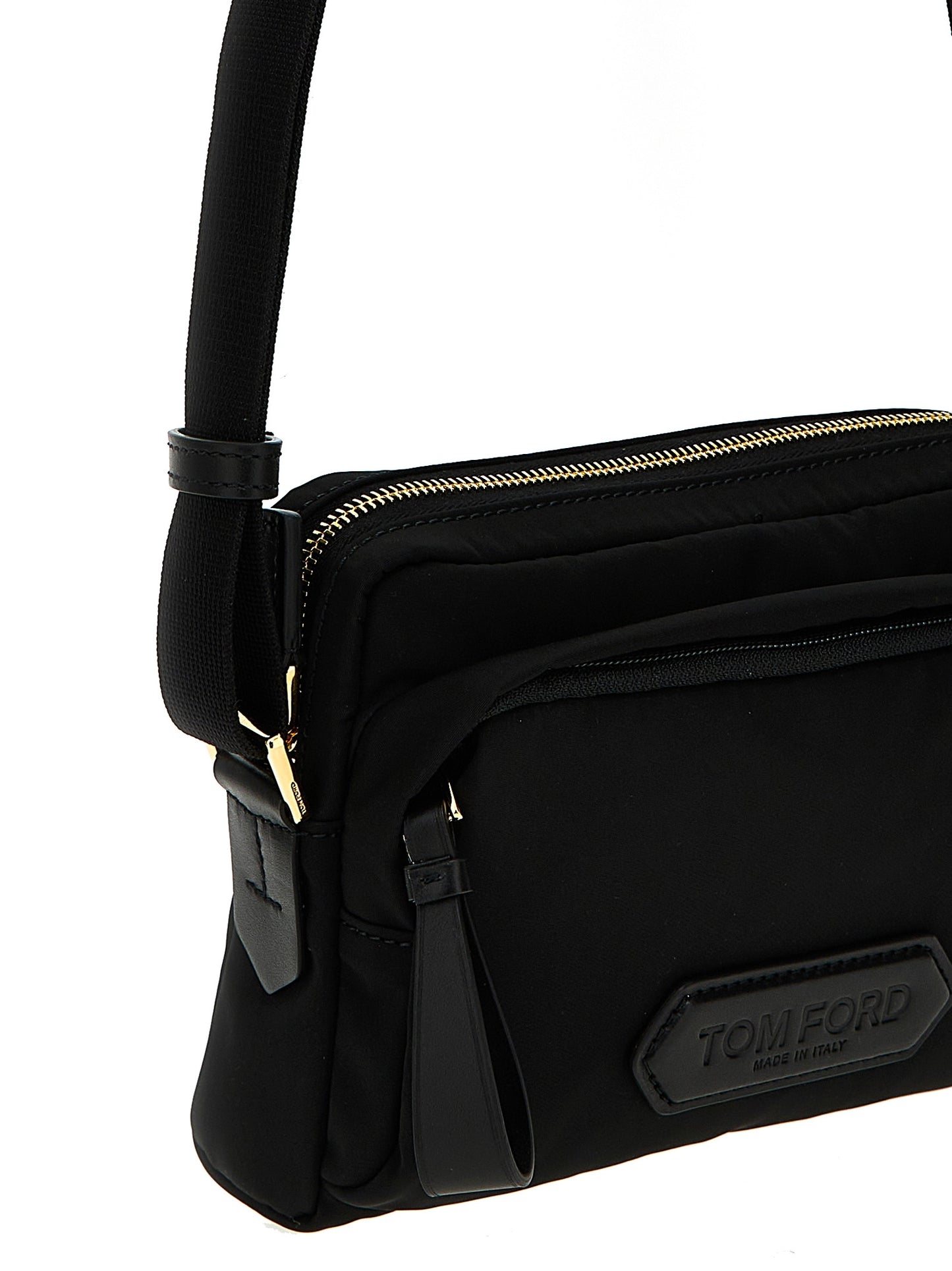 TOM FORD LOGO NYLON CROSSBODY BAG H0455TNY017G1N001