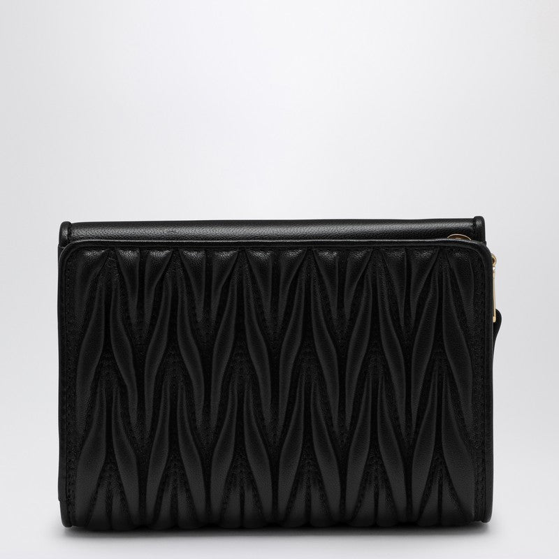 MIU MIU Black matelassé leather wallet 5ML2252FPPN_MIU-F0002