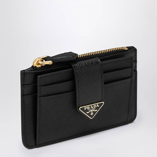 Prada Black Saffiano and smooth leather card case 1MC0382C7XQ_PRADA-F0002