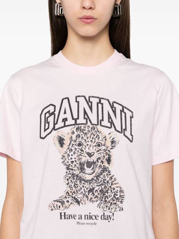 GANNI T-shirts and Polos Pink T4161868