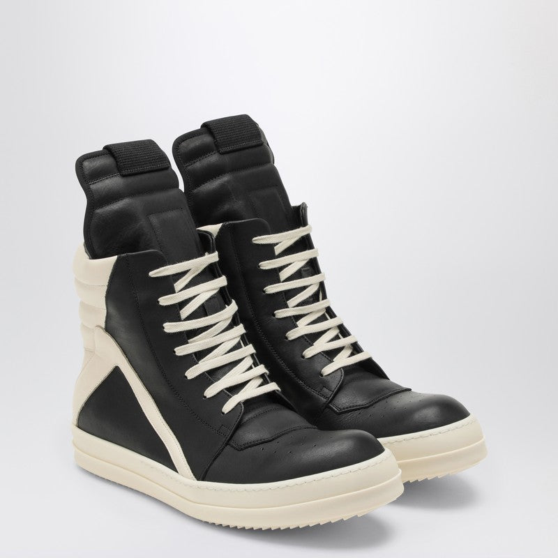 Rick Owens Luxor black/white milk high trainer RU02D6894LCOP_RICKO-911