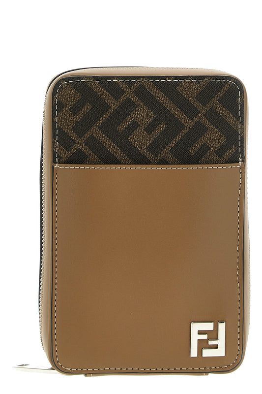 FENDI 'PHONE CASE FF SQUARED' CROSSBODY BAG 7AS239AFF2F1M6E