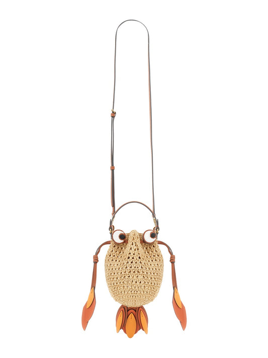 ANYA HINDMARCH "GOLDFISH" SHOULDER BAG 190657NATURAL