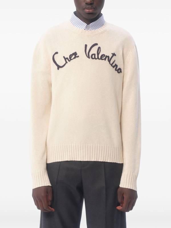 Valentino Garavani Valentino Sweaters White VKC33LAR8581