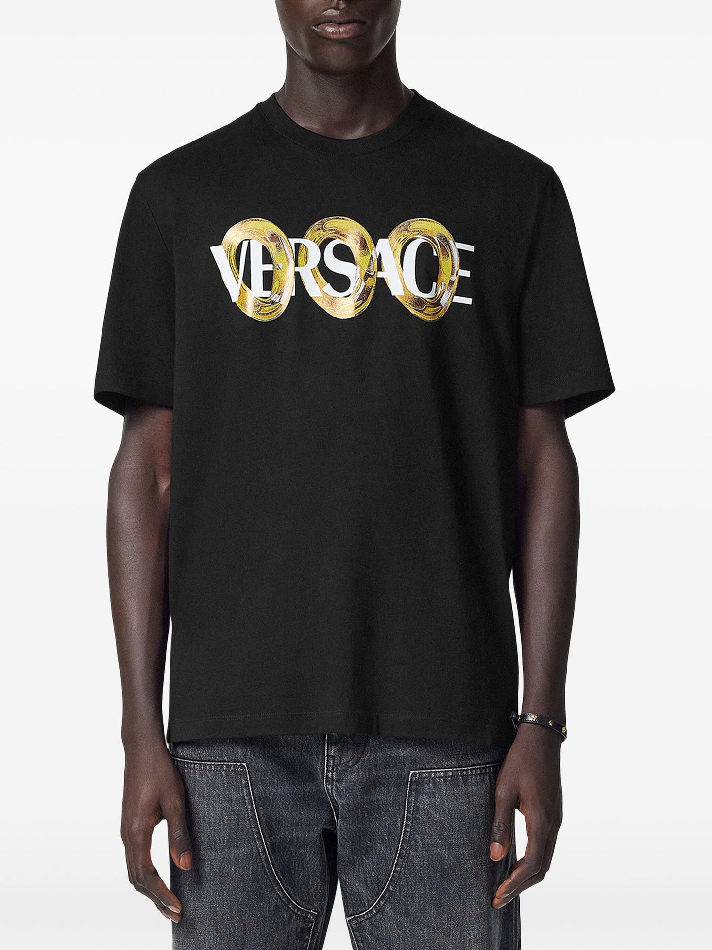 VERSACE T-shirts and Polos Black 10133021A134012B510