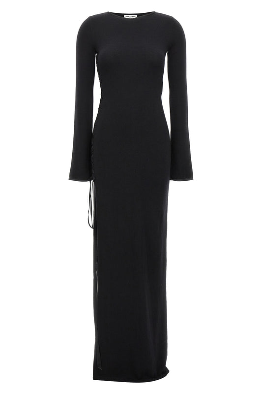 Saint Laurent LONG WOOL DRESS 756838Y76FL1000