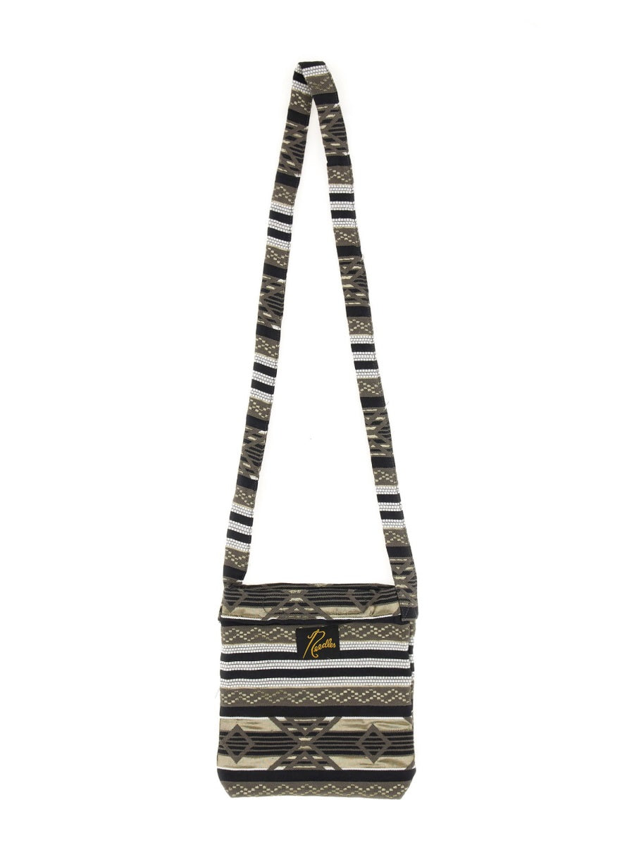 Needles MINI "BOOK" BAG OT048B-GREY/GOLD