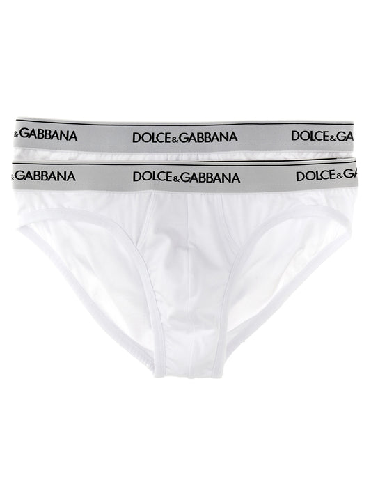 Dolce & Gabbana 'MIDI BRIEF' 2-PACK BRIEFS M9C03JONN95W0800