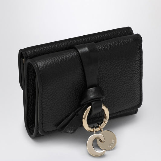 Chloé Alphabet mini trifold black wallet CHC21WP946F57P_CHLOE-001