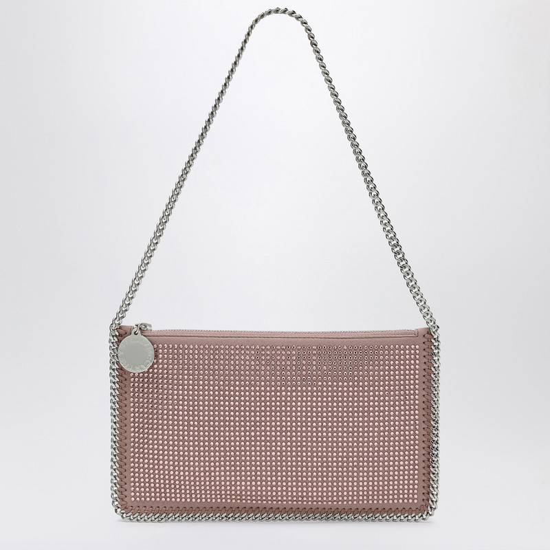 Stella McCartney Dusty pink wallet bag with chain and strass 7P0076WP0496Q_STELL-5762