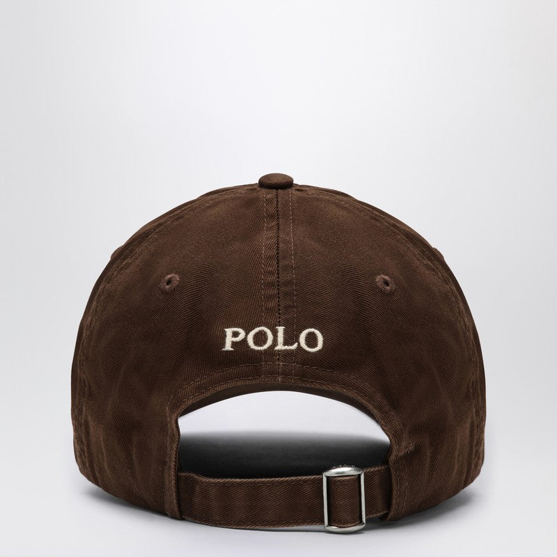 Polo Ralph Lauren Brown cotton hat with logo 710667709058COP_POLOR-CB