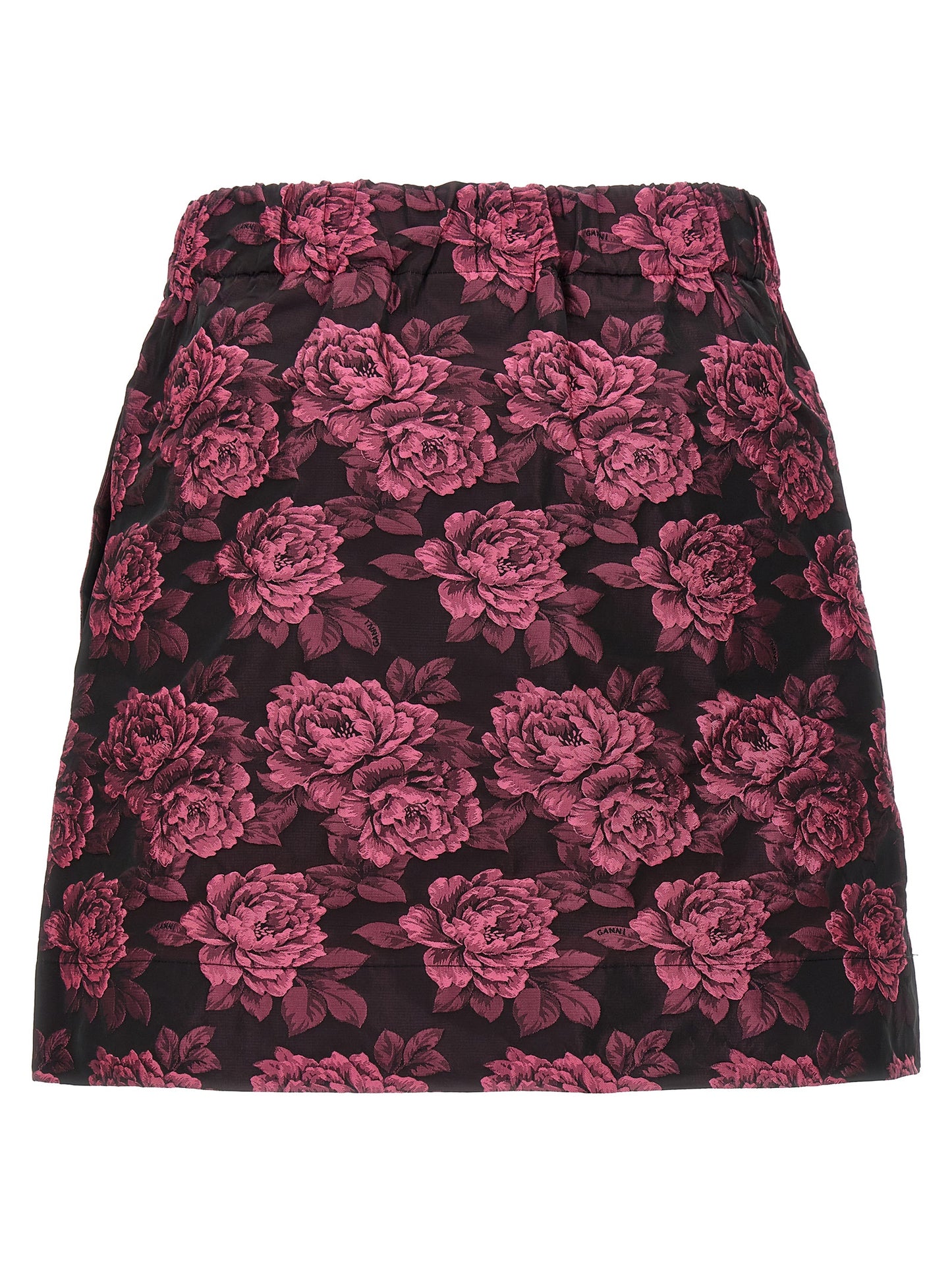 GANNI mini skirt in floral jacquard F8593072