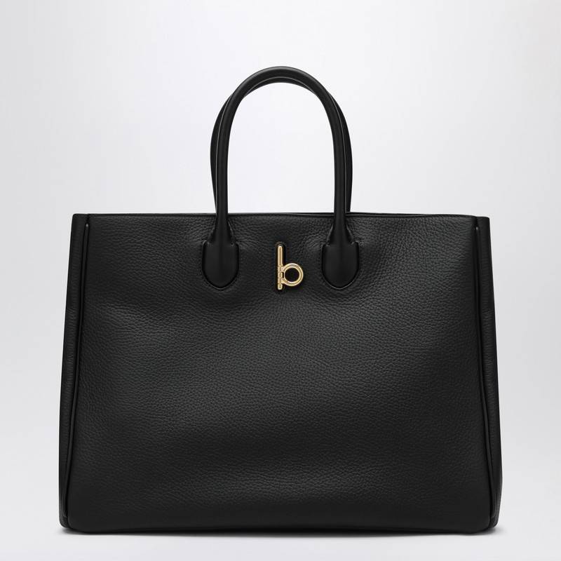 Burberry Rocking Horse medium black leather tote 8097575133003P_BURBE-A1189