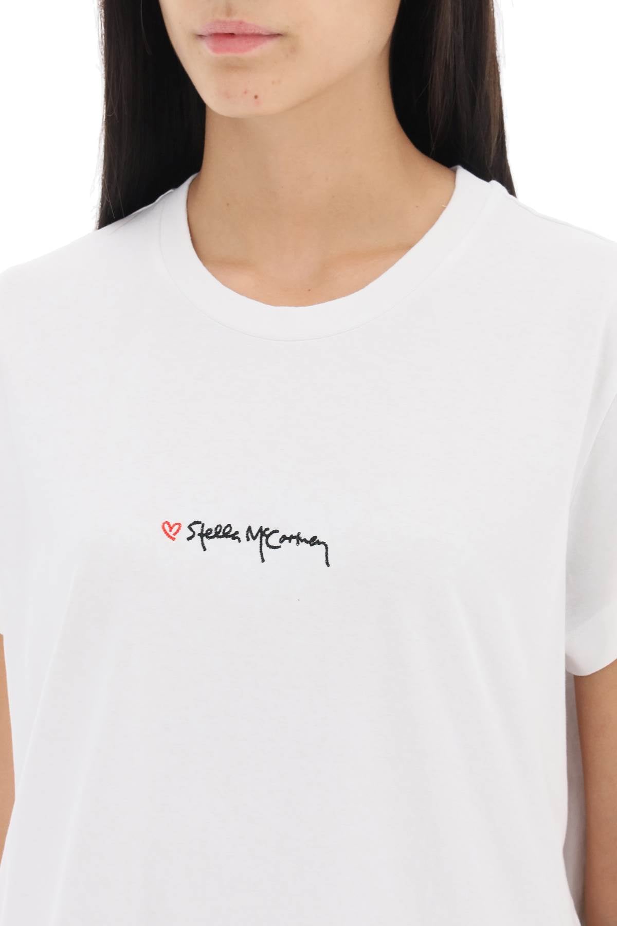 Stella McCartney t-shirt with embroidered signature 6J02733SPY529000