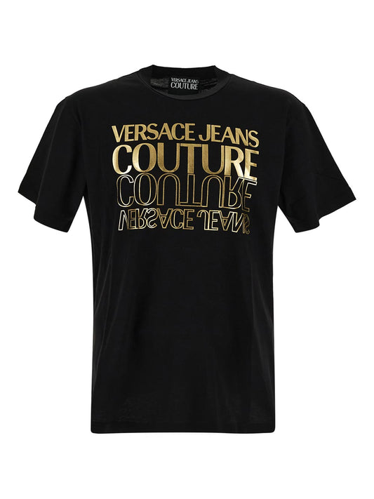 VERSACE JEANS COUTURE VERSACE JEANS COUTURE T-shirt black 76GAHT10CJ00TG89