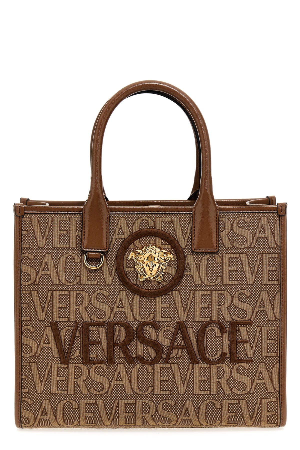 VERSACE LA VACANZA 'VERSACE ALLOVER' SMALL CAPSULE SHOPPING BAG