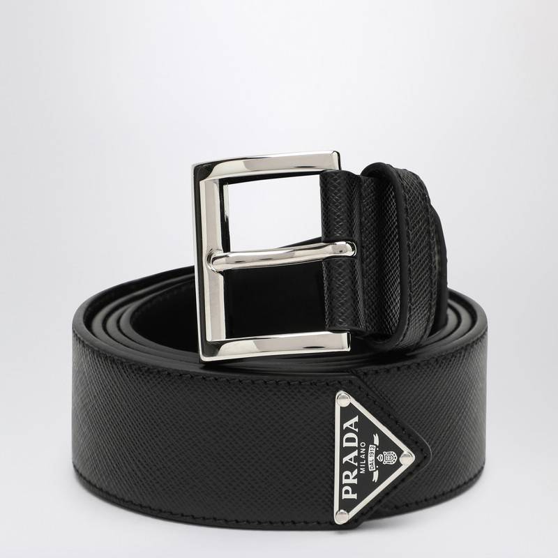 Prada Black Saffiano leather belt 2CC545053Q_PRADA-F0002