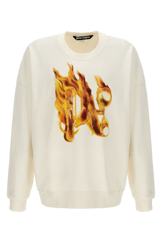 Palm Angels 'BURNING MONOGRAM' SWEATSHIRT PMBA074R24FLE00403760376