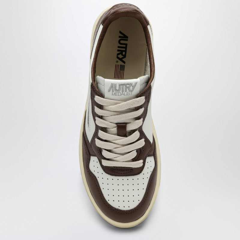 AUTRY Medalist white/brown leather sneaker AULWWB46P_AUTRY-WB46