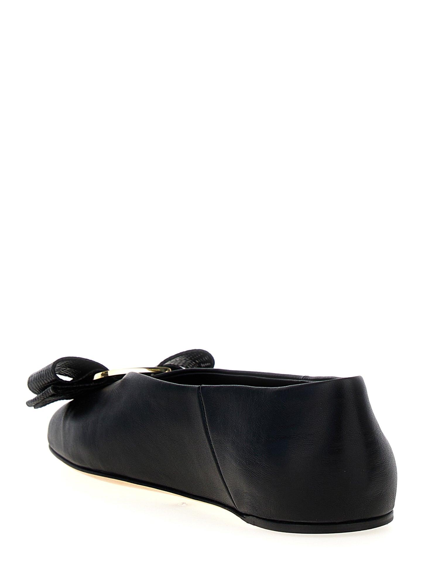 FERRAGAMO 'VANNA' BALLET FLATS 776699NERO