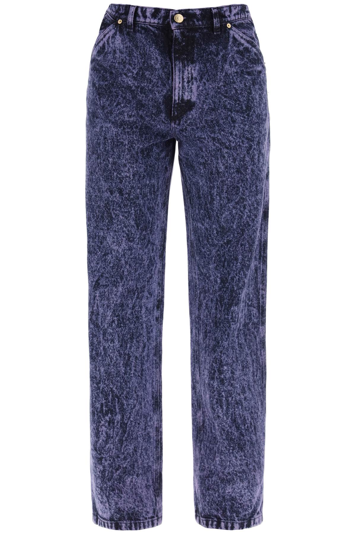 Marni loose marbleized denim jeans in PUJU0081A0USCV35MMC61