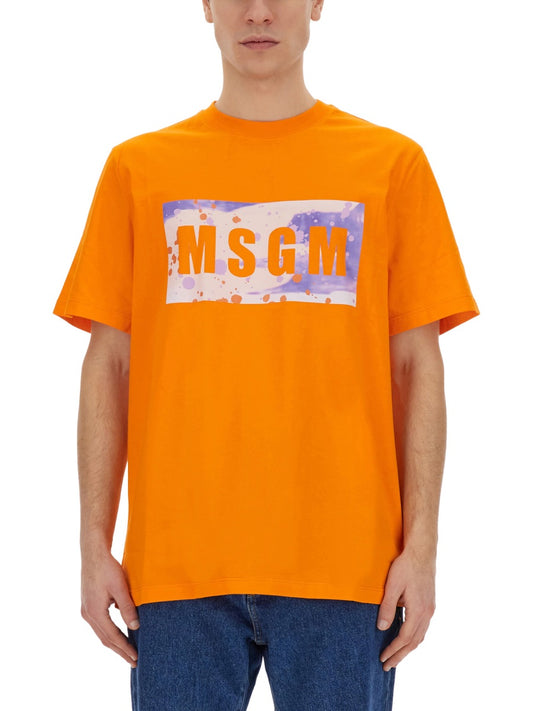 MSGM T-SHIRT WITH LOGO 3640MM13824700210