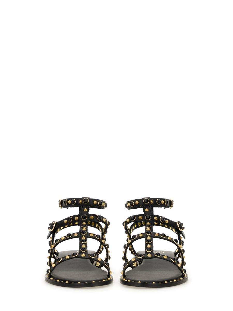 ASH STUDDED SANDAL PEPS01SOFTBRASILBLACK/GOLD