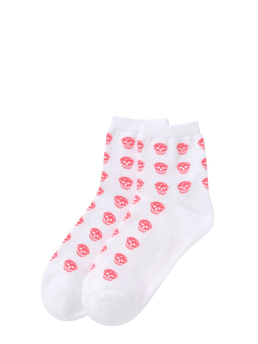 Alexander McQUEEN SHORT SKULL SOCK 6651893D86Q9037