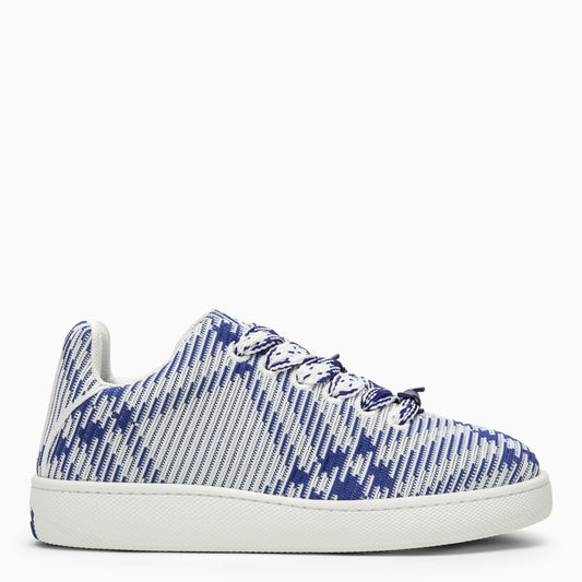 Burberry White/Blue Check pattern Box sneaker 8081584154818O_BURBE-B7462