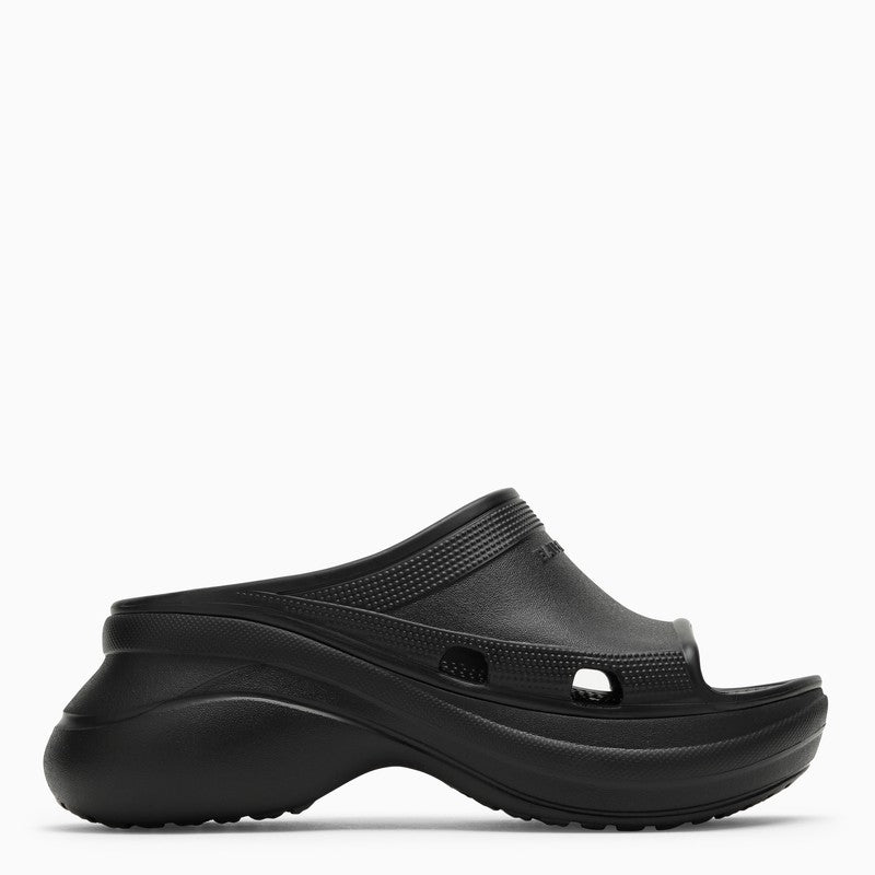 Balenciaga Pool Crocs black rubber sandal 677389W1S8EO_BALEN-1000