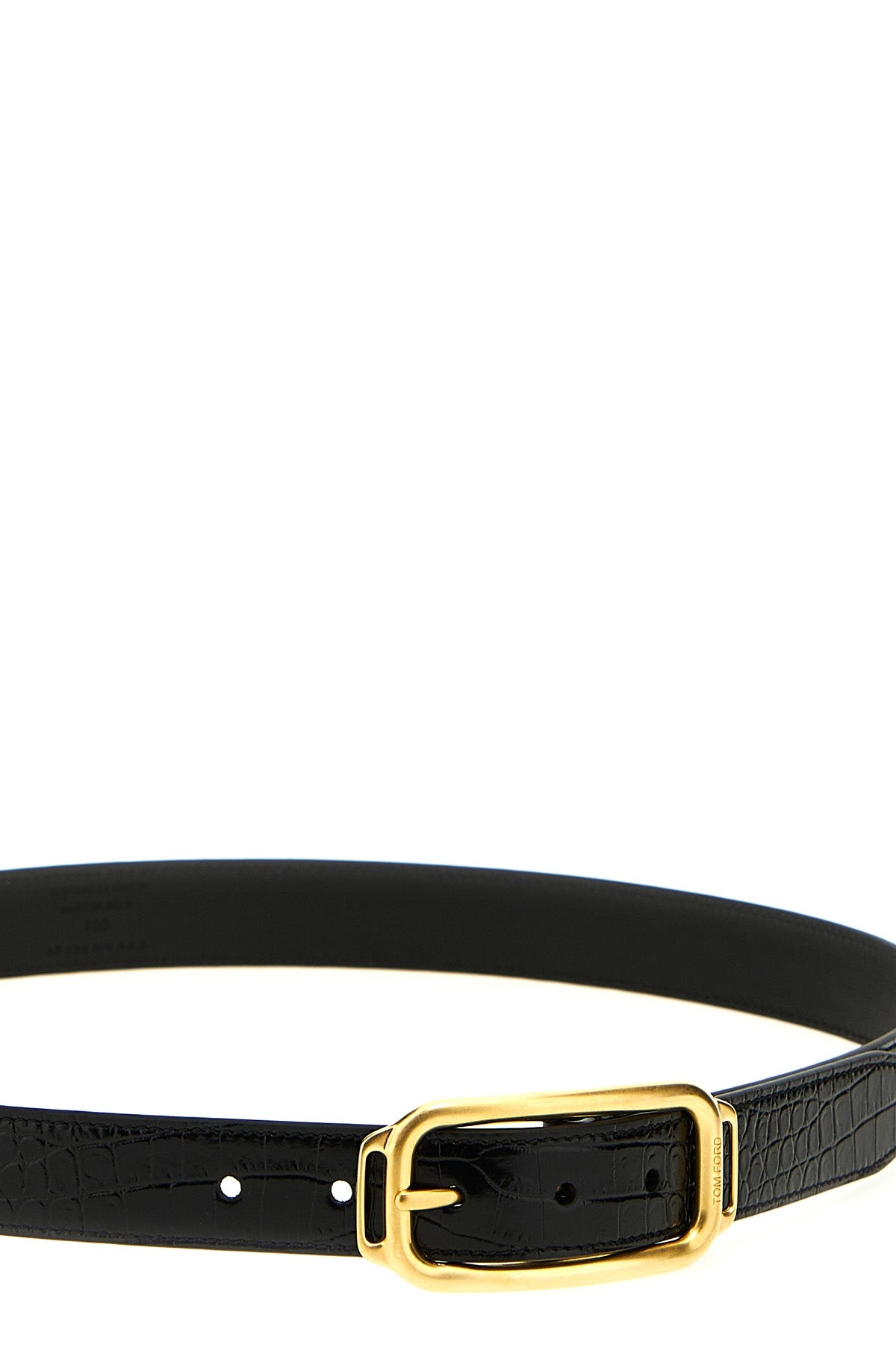 TOM FORD CROC PRINT LEATHER BELT TB293LCL403X1N001