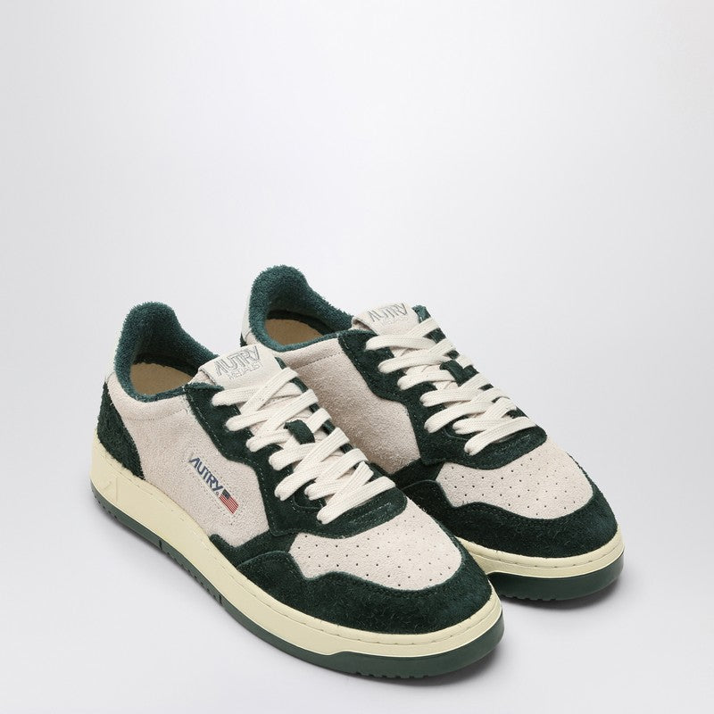 AUTRY Medalist beige/bottle green suede sneakers AULMSH12P_AUTRY-SH12