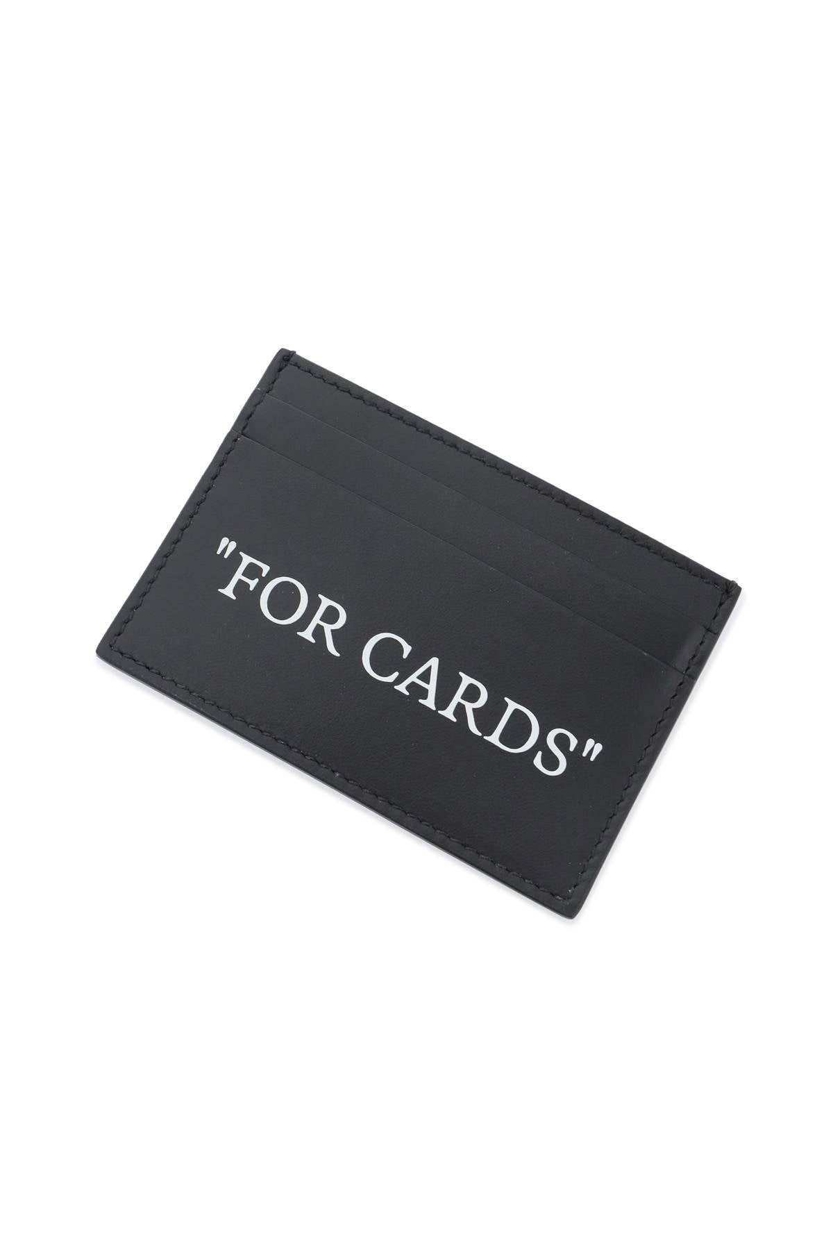 Off-White bookish card holder with lettering OMND067C99LEA0011001