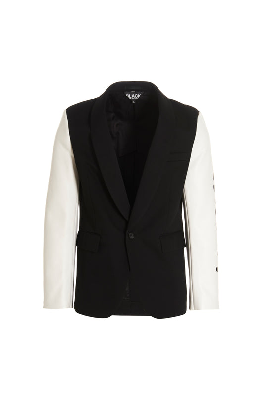 BLACK Comme Des Garçons 'TRUE HEART STRONG MIND' BLAZER 1KJ0020521