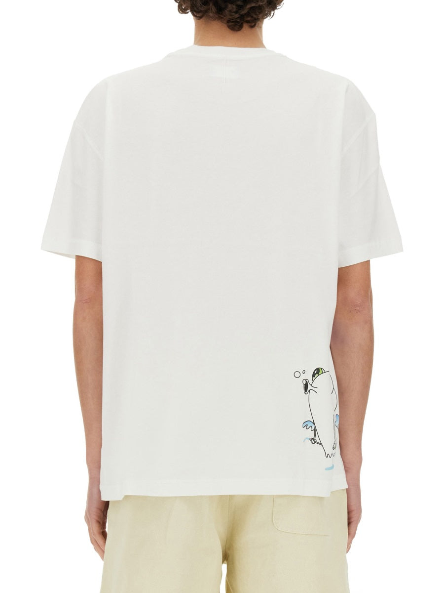 3.PARADIS X EDGAR PLANS T-SHIRT SS2491WHITE