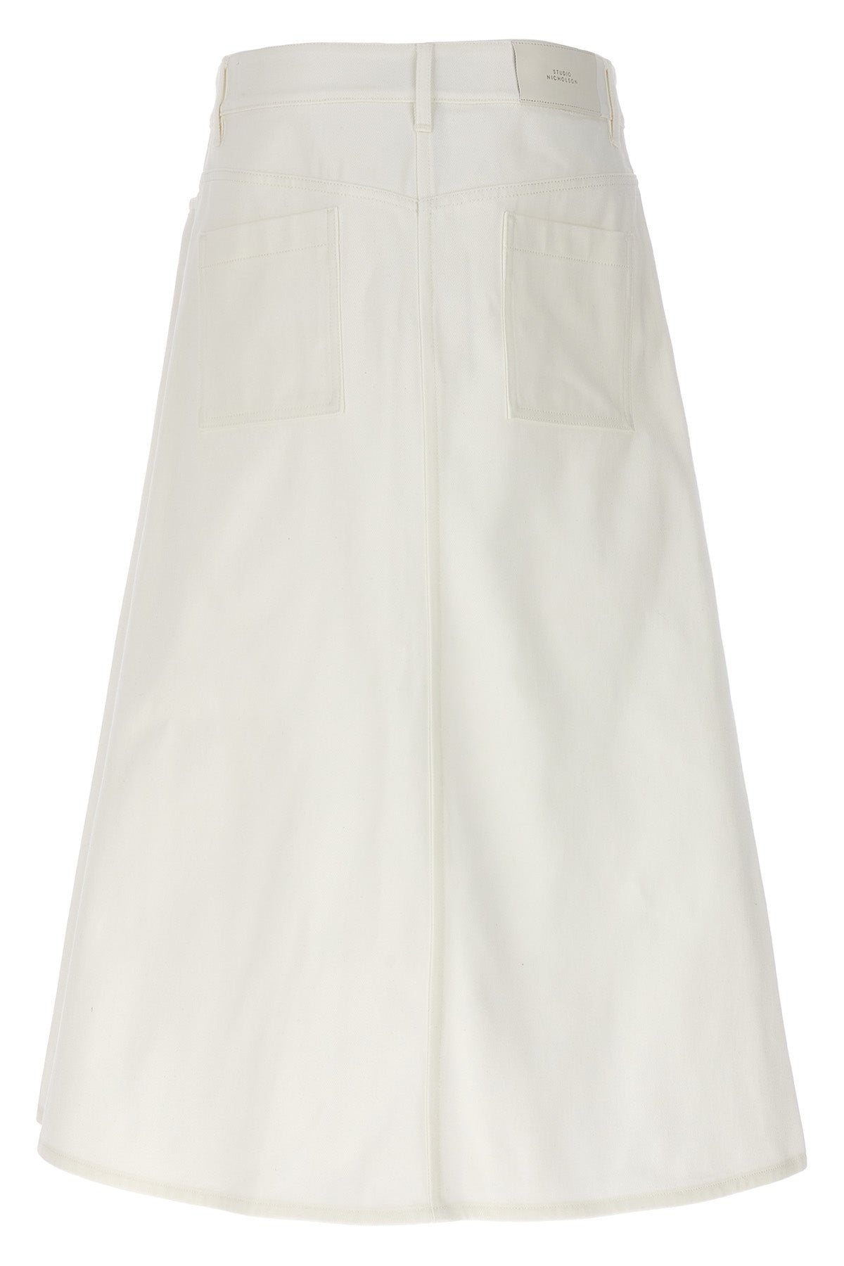 Studio Nicholson 'BARINGO' MIDI SKIRT BARINGOWHITE