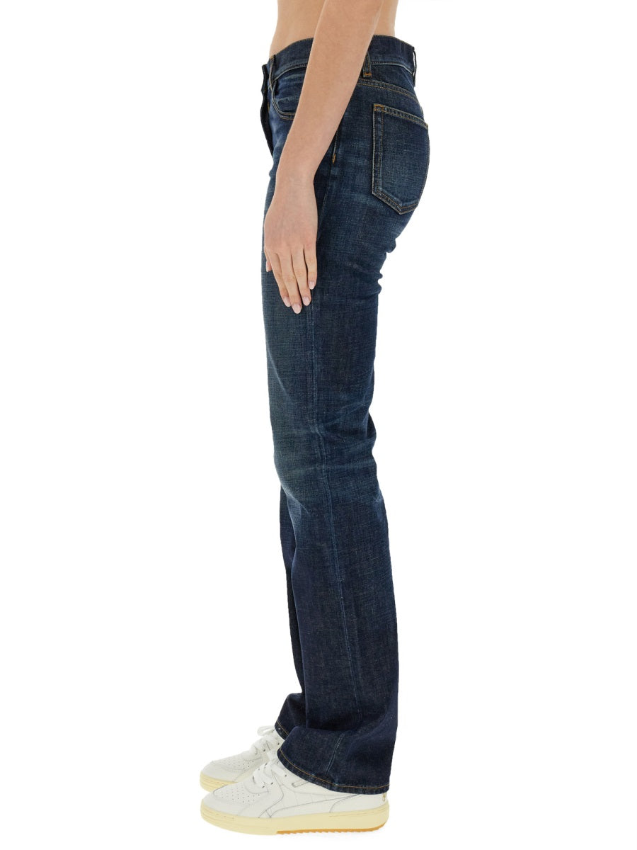 Palm Angels STRAIGHT LEG JEANS PWYB032R24DEN0024545