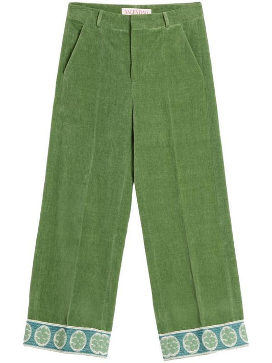 Valentino Garavani Valentino Trousers Green VRBJ74AM2LR1