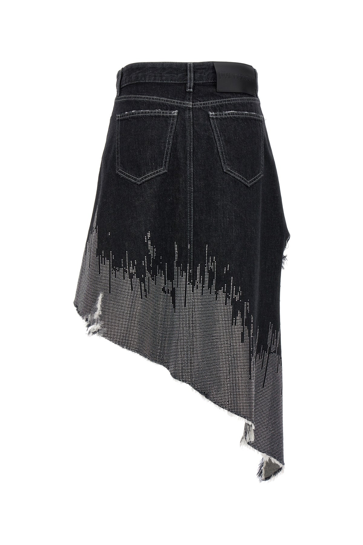 JW Anderson SEQUIN ASYMMETRIC DENIM SKIRT SK0132PG1270931