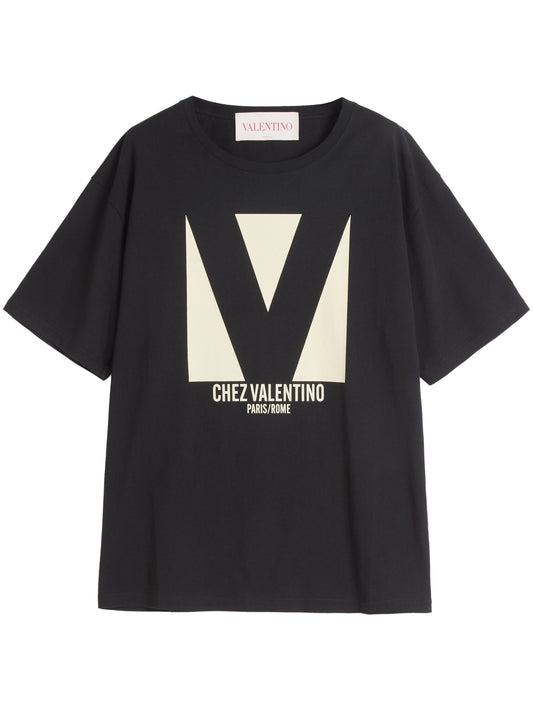 Valentino Garavani T-shirts and Polos Black 6B3MG24H95W0NO