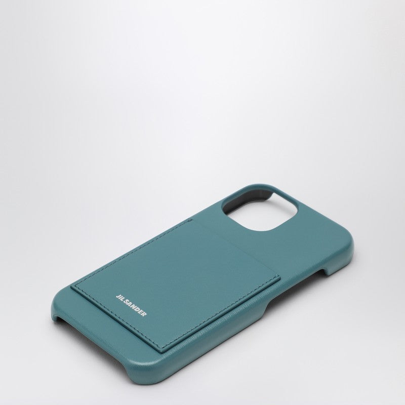 Jil Sander Lagoon-coloured iPhone 15 Pro cover with logo J07VL0030P6986P_JILSA-431