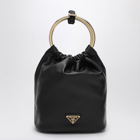 Prada Black Nappa leather mini bucket bag 1BC227OOO2DX8P_PRADA-F0002