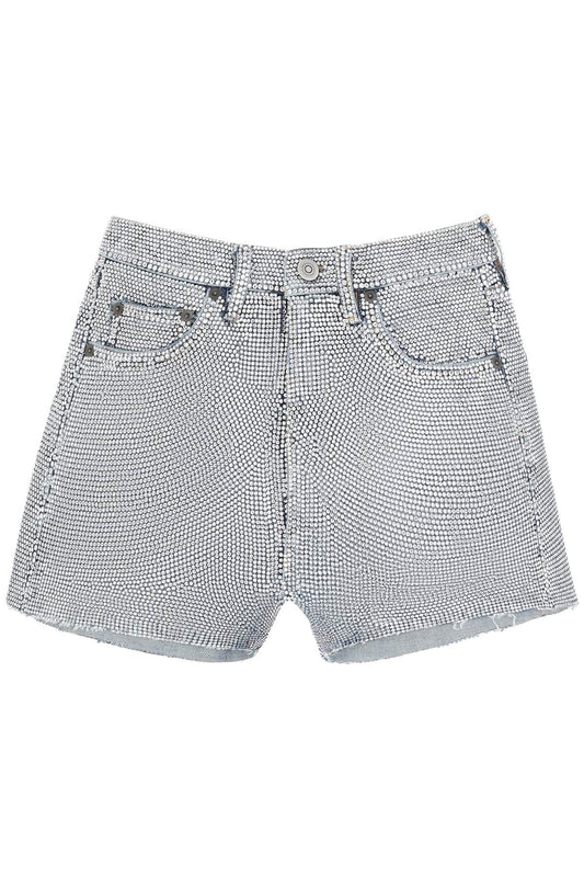 Maison Margiela shorts in rhinestone-studded denim S67MU0041S30855961CR