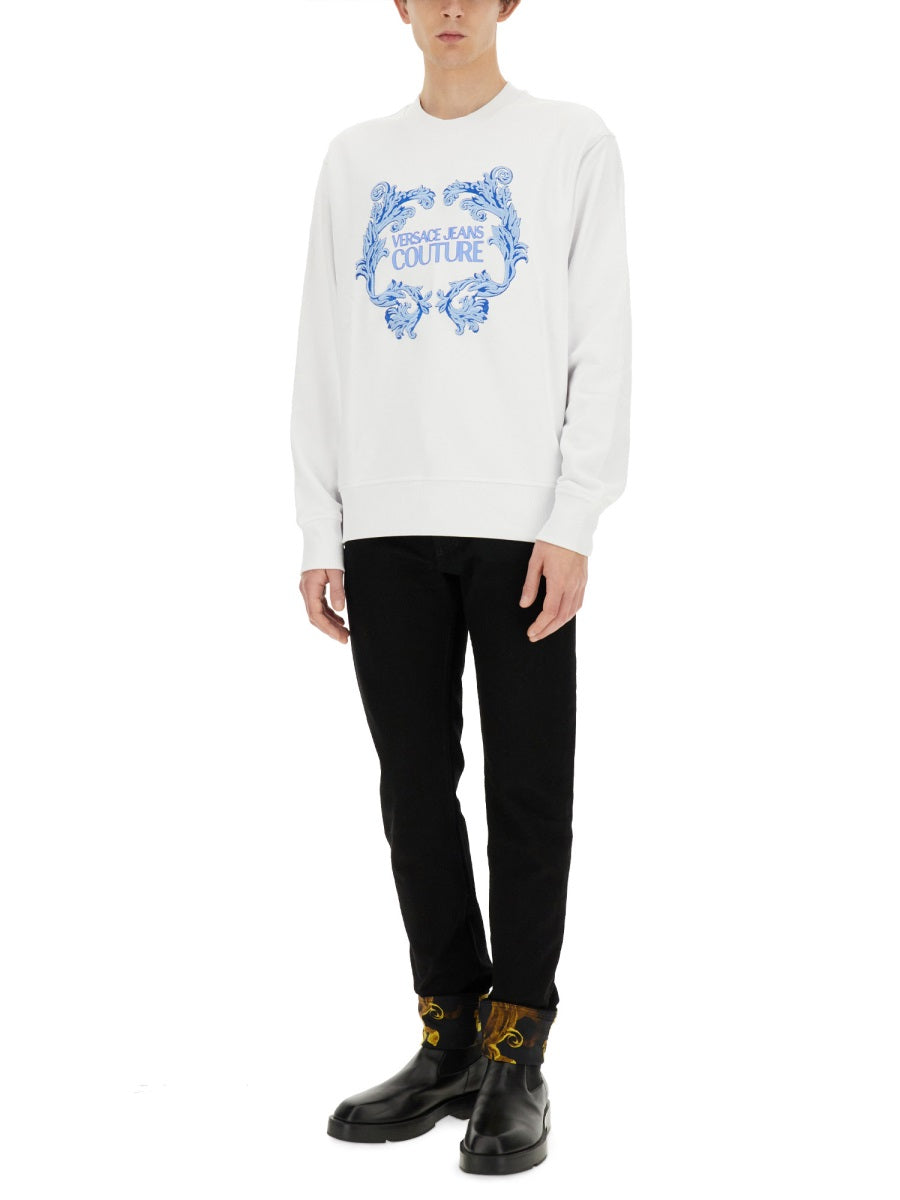 VERSACE JEANS COUTURE SWEATSHIRT WITH LOGO 76GAIG02CF01G003