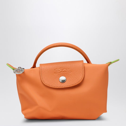 LONGCHAMP Le Pliage Green orange clutch bag 34175919P_LONG-P54