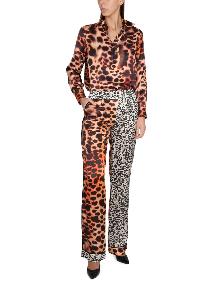 roberto cavalli MORAY EEL PRINT PANTS QKT210SZF4905558