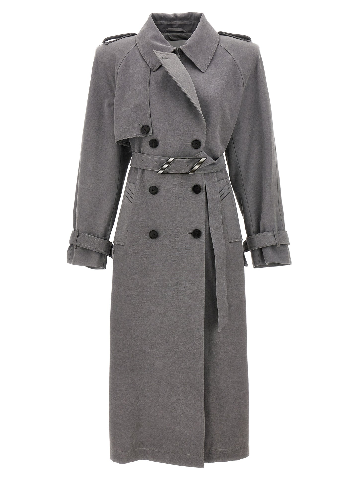 THE ATTICO DOUBLE-BREASTED TRENCH COAT 247WCC68D088084