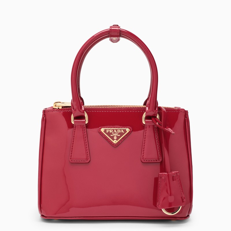 Prada Mini Galleria bag in cherry patent leather 1BA906EOM069O_PRADA-F0E06